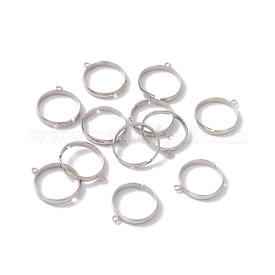 Brass Loop Ring Bases&nbsp;X-EC159-1