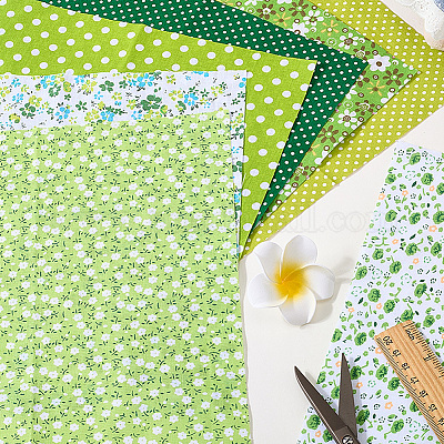 7Pcs Printed Cotton Fabric&nbsp;DIY-CY0002-16B-1