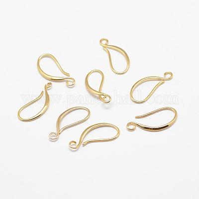 Brass Earring Hooks&nbsp;KK-F714-06G-1