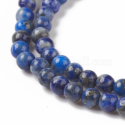 Natural Lapis Lazuli Beads Strands&nbsp;G-F662-04-3mm-1