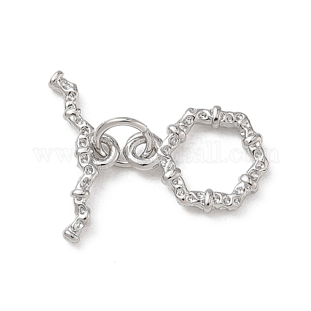 Brass Toggle Clasp KK-D289-53C-P-1