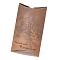 Paper Pillow Boxes, Gift Candy Packing Box, Word Thank You with Love, BurlyWood, Box: 12.5x7.6x1.9cm, Unfold: 14.5x7.9x0.1cm