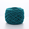 Soft Crocheting Polyester Yarn, Thick Knitting Yarn for Scarf, Bag, Cushion Making, Teal, 6mm, about 100m/skein
