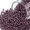 TOHO Round Seed Beads, Japanese Seed Beads, (1075) Crystal Berry Wine Lined, 11/0, 2.2mm, Hole: 0.8mm, about 5555pcs/50g