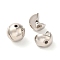 CCB Plastic Beads, Silver, Round, 9.5x12.5x9mm, Hole: 2mm