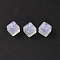 Transparent Acrylic Pendants, Glitter Powder, Cube Charms, Clear, 18x18x18mm, Hole: 3.6mm, about 88pcs/500g