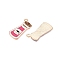Halloween Theme Alloy Enamel Pendants, Light Gold, Poison, 25x11.5x1mm, Hole: 1.6mm