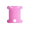 Plastic Thread Winding Boards, Floss Bobbins, for Cross Stitch Embroidery Thread Storage, Orchid, 38x35x1mm, 20pcs/bag