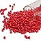 TOHO 6/0 Round Beads, Japanese Seed Beads, (405F) Opaque ABFrost Cherry, 4mm, Hole: 1.5mm, about 840pcs/50g