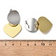 Brass Dangle Stud Earrings&nbsp;EJEW-S262-04GP-3