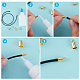 48Pcs 6 Size Brass Cord Ends&nbsp;FIND-BC0005-46-4