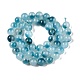 Dyed Natural White Jade Beads Strands&nbsp;G-T138-8mm-210-7-2
