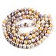 Electroplated Glass Beads Strands&nbsp;GLAA-C023-01K-4