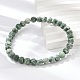 Natural Green Spot Jasper Bead Stretch Bracelets&nbsp;BJEW-K212-A-017-4