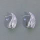 Irregular Texture Teardrop Brass Stud Earrings&nbsp;YK5502-2