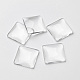 Transparent Glass Square Cabochons&nbsp;X-GGLA-S022-20mm-1