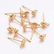 Earring Stud Ear Nail Iron Half Ball Post Earring Findings&nbsp;X-E219-G-1