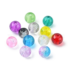 840Pcs 12 Colors Spray Painted Crackle Glass Beads&nbsp;CCG-FS0001-01