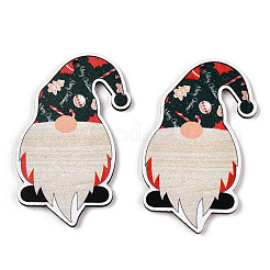Christmas Single Face Printed Wood Big Pendants&nbsp;LS-WOOD-H102-01F