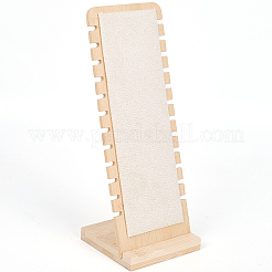 12-Slot Wood Necklaces Organizer Display Stands&nbsp;NDIS-WH20003-01B
