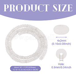 1 Strand Natural White Jade Beads Strands&nbsp;G-TA0002-79