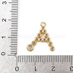 Brass Micro Pave Cubic Zirconia Pendants&nbsp;KK-I352-01G