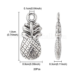 Pineapple Tibetan Style Alloy Pendants&nbsp;TIBEP-YW0001-38AS