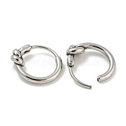 316 Surgical Stainless Steel Hoop Earrings for Women and Men&nbsp;EJEW-D096-24A-AS
