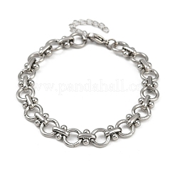 304 Stainless Steel Link Chain Bracelets&nbsp;BJEW-H207-01B-P
