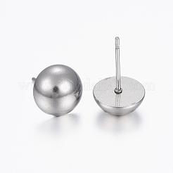 Tarnish Resistant 304 Stainless Steel Stud Earrings&nbsp;STAS-H376-72