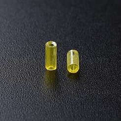 Transparent Colours Luster Glass Bugle Beads&nbsp;SEED-N005-001-A12