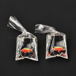 Resin Pendants with Iron Jump Ring&nbsp;RESI-A015-03E