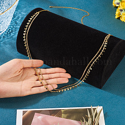 Brass Star Charm Double Layer Curb Waist Chains for Women&nbsp;NJEW-TA00192
