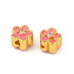 Brass Clear Cubic Zirconia Beads&nbsp;KK-Q081-09A-MG