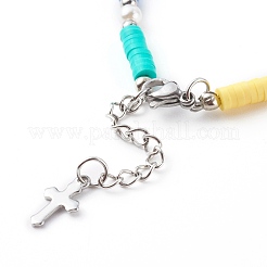 Polymer Clay Heishi Beaded Bracelets&nbsp;BJEW-JB06131