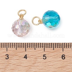 AB Color Plated Glass Pendants&nbsp;PALLOY-JF05497