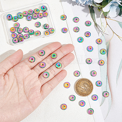 60Pcs 201 Stainless Steel Beads&nbsp;STAS-UN0051-96