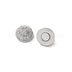 Brass Micro Pave Cubic Zirconia Magnetic Clasps&nbsp;KK-U052-16P