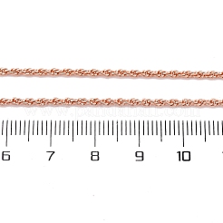 Brass Rope Chains Necklaces for Women&nbsp;NJEW-D302-03RG