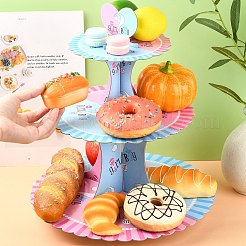 3-Tier Paper Cake Display Stand&nbsp;AJEW-CJ0001-52