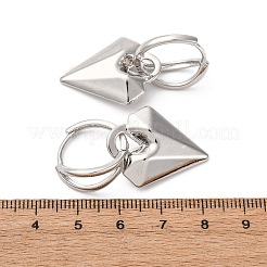 Heart Brass Hoop Earrings&nbsp;EJEW-D322-12P-02