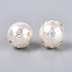 ABS Plastic Imitation Pearl Round Beads&nbsp;SACR-T017-76A