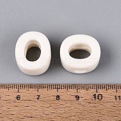 Opaque Acrylic European Beads&nbsp;OACR-M027-01O-06