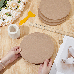 MDF Wood Round Boards&nbsp;TOOL-WH0059-076C