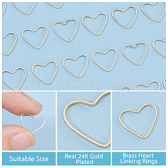 50Pcs Brass Linking Rings&nbsp;KK-HS0001-46A