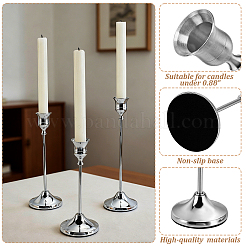 3Pcs 3 Styles Metal Candle Holder Sets&nbsp;DIY-WA0001-37P