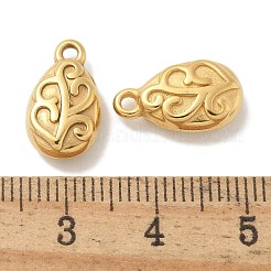 Ion Plating(IP) 304 Stainless Steel Charms&nbsp;STAS-Q334-02G