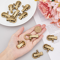 12Pcs Tibetan Style Alloy D-Ring Anchor Shackle Clasps&nbsp;FIND-FH0008-01