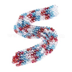 Electroplate Transparent Glass Beads Strands&nbsp;EGLA-Q135-8MM-C02
