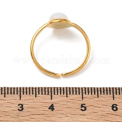 304 Stainless Steel & Resin Cuff Open Rings Sets for Women&nbsp;RJEW-F209-02G